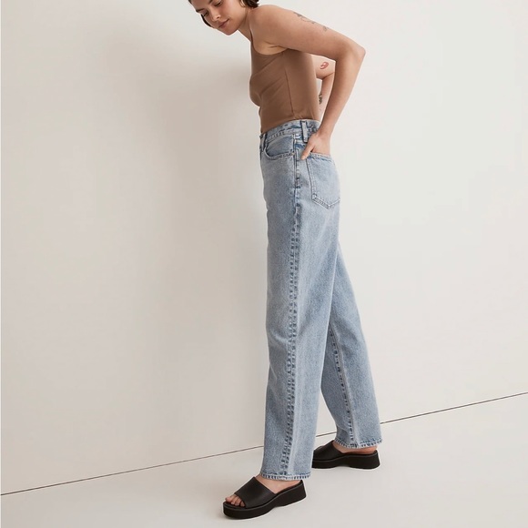Madewell Petite Baggy Straight Jeans in Olvera Wash Size 31P - Picture 3 of 8